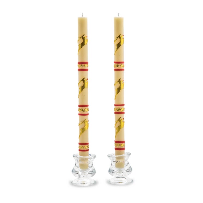Reindeer Dinner Candles, Set of 2