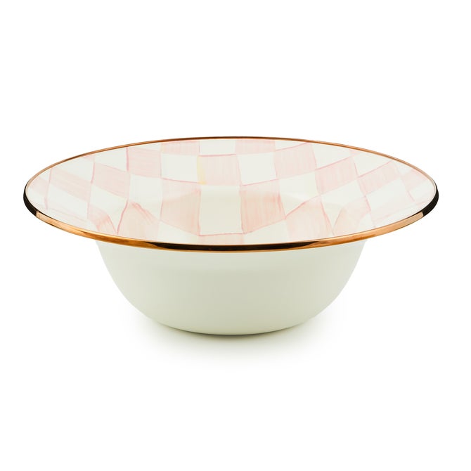 Emerald Check Serving Bowl