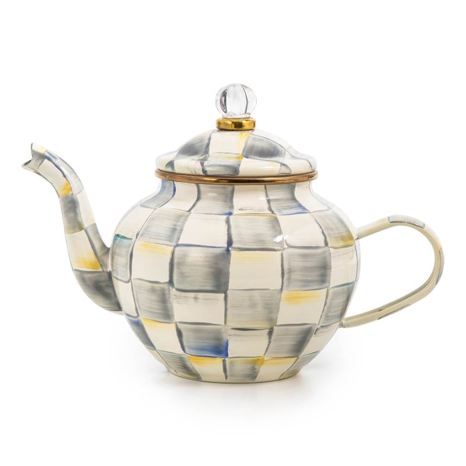 Sterling Check 4 Cup Teapot