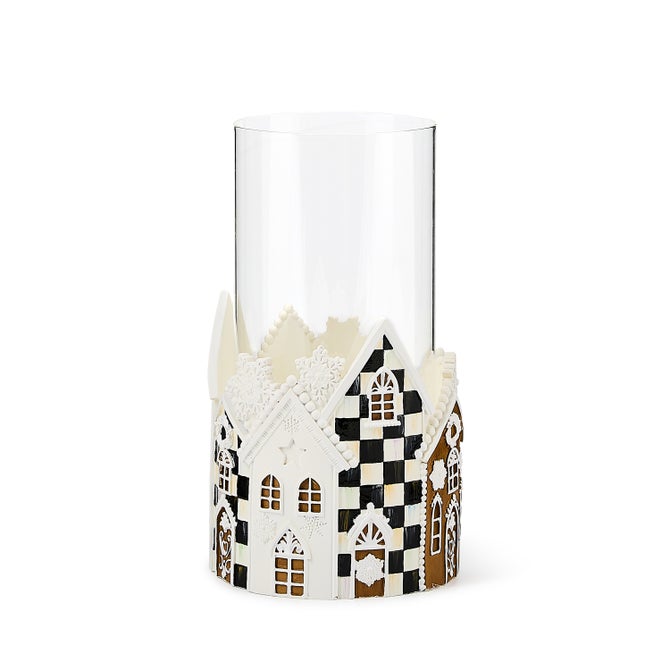 Gingerbread Village Pillar Candle Holder