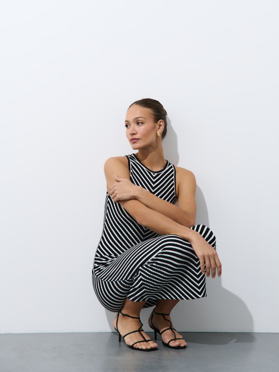 Dzianinowa sukienka midi