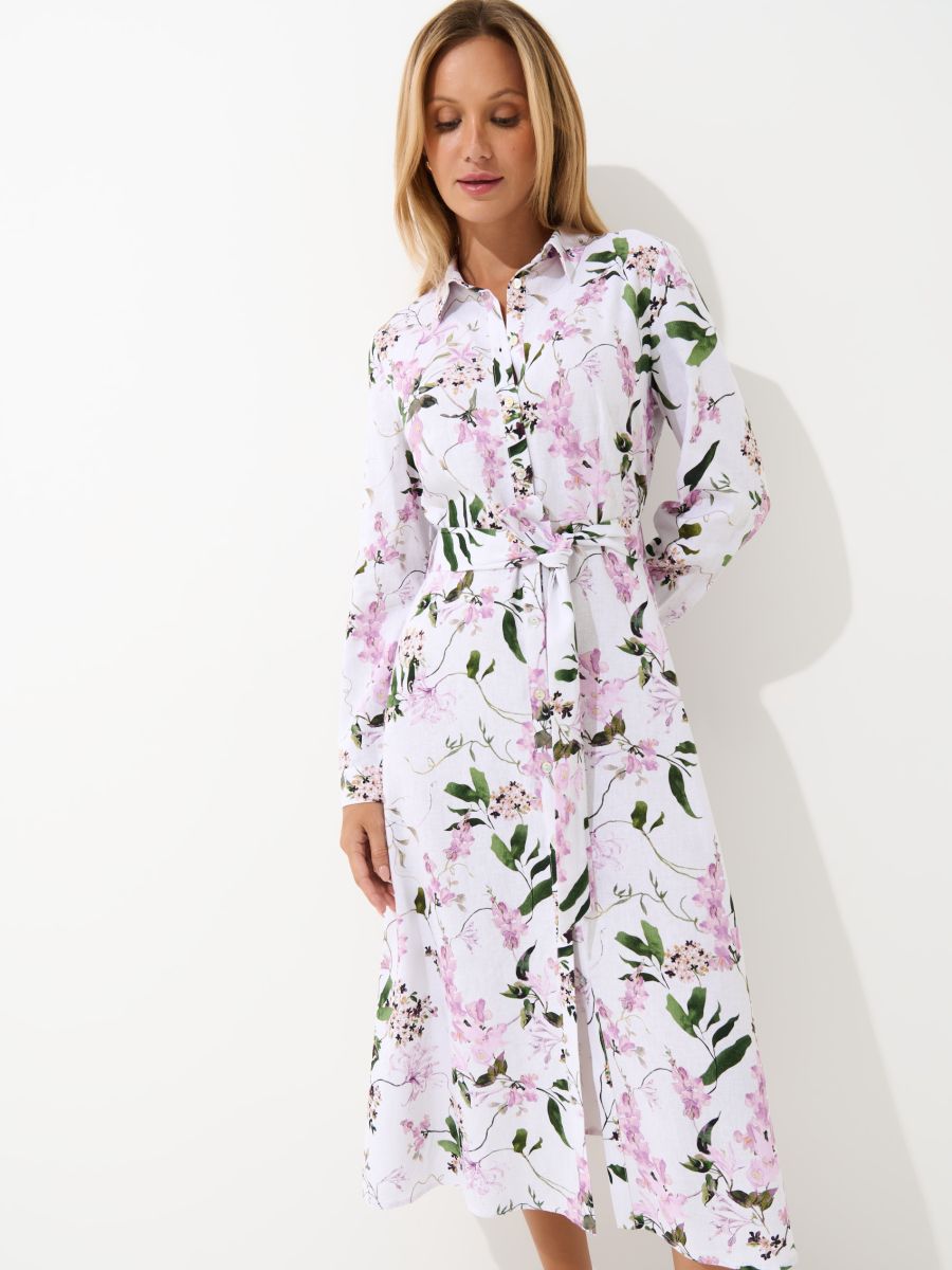 Koszulowa sukienka midi