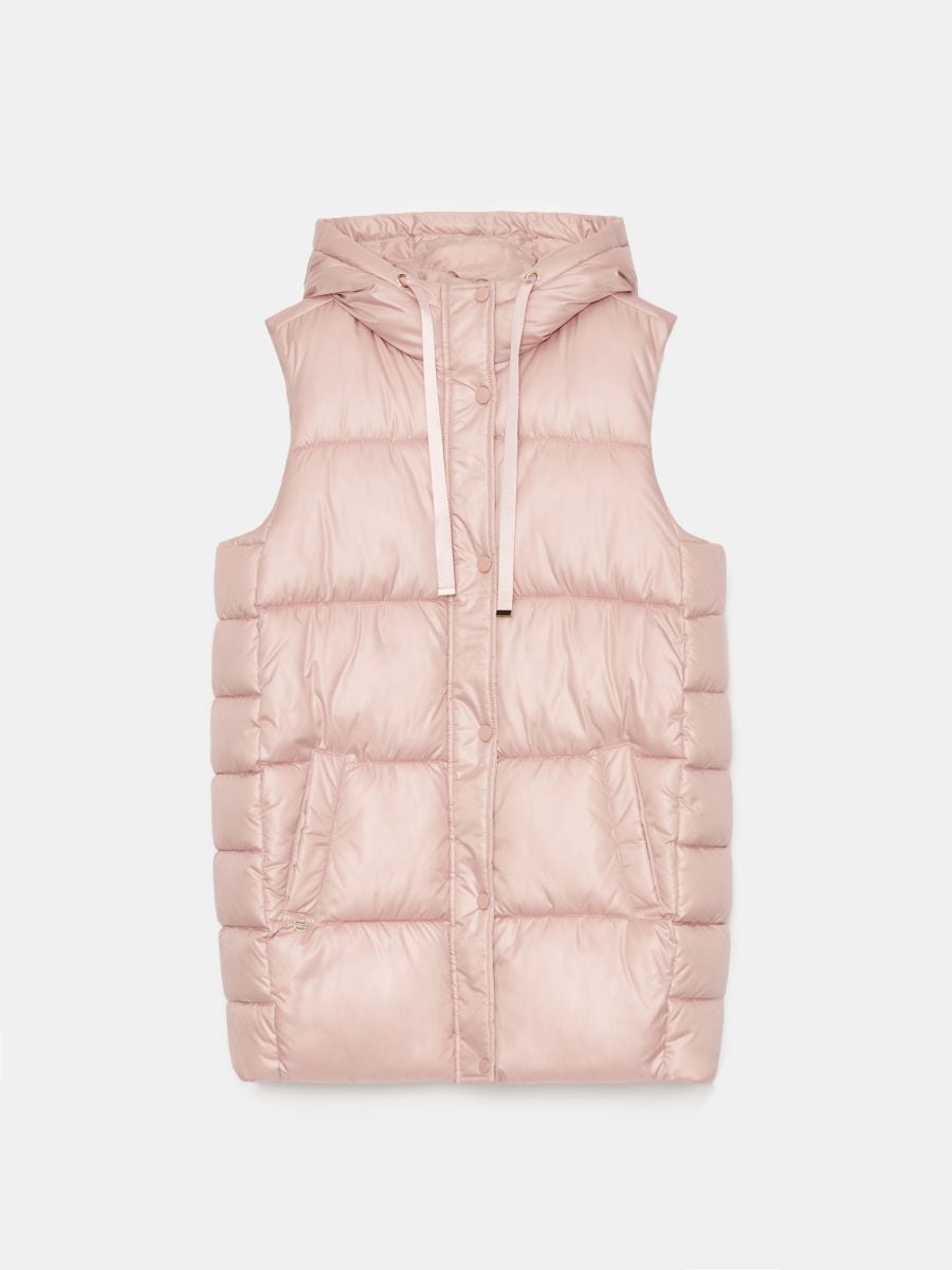 Pikowana kremowa kamizelka