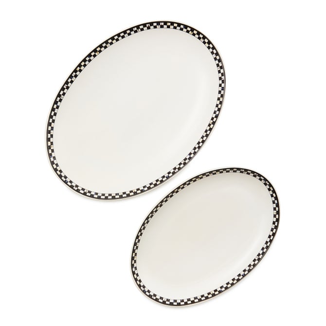 Courtly Check Everyday Oval Platters, Set of 2