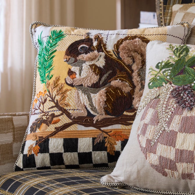 Squirrel Throw Pillow