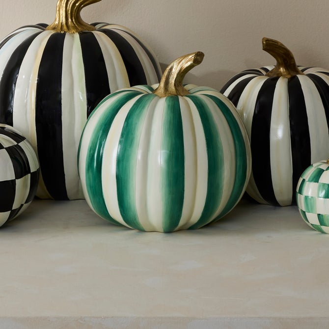 Emerald Stripe Medium Pumpkin