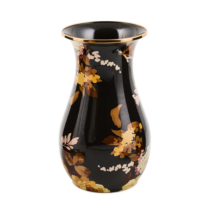 Wild Rose Brown Tall Vase