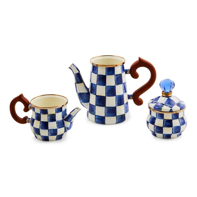 Royal Check Stackable Coffee Set