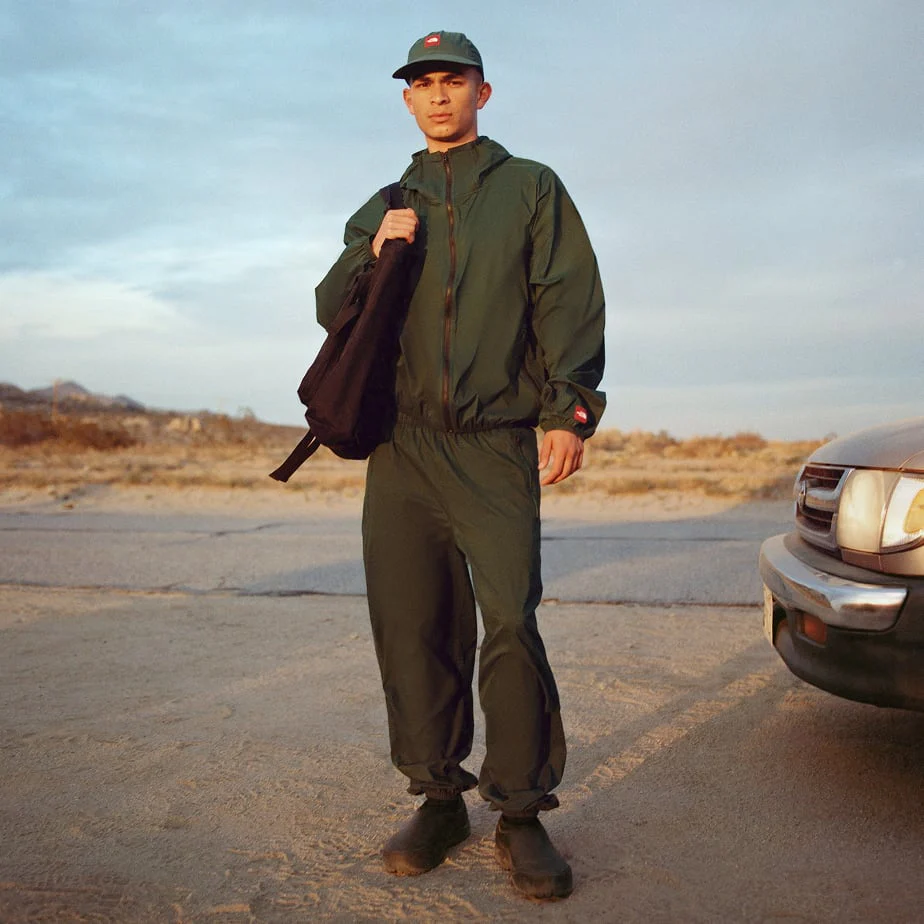 Men's Red Box Packable Hooded Wind Jacket