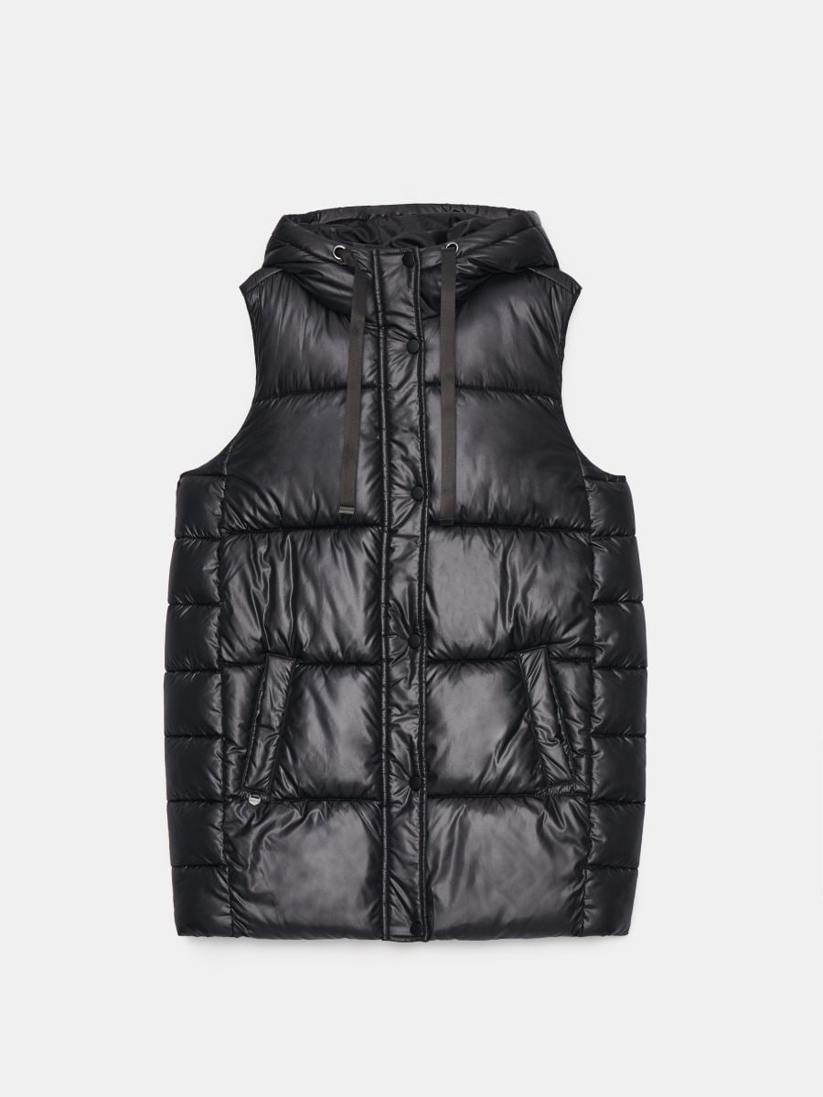 Pikowana kremowa kamizelka