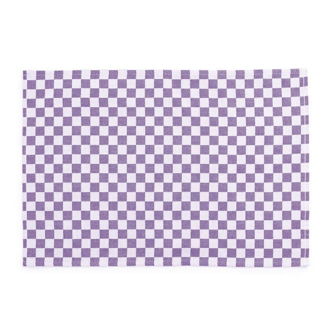 Plum Check Placemat, Set of 4