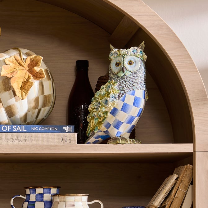 Royal Autumn Owl Figurine