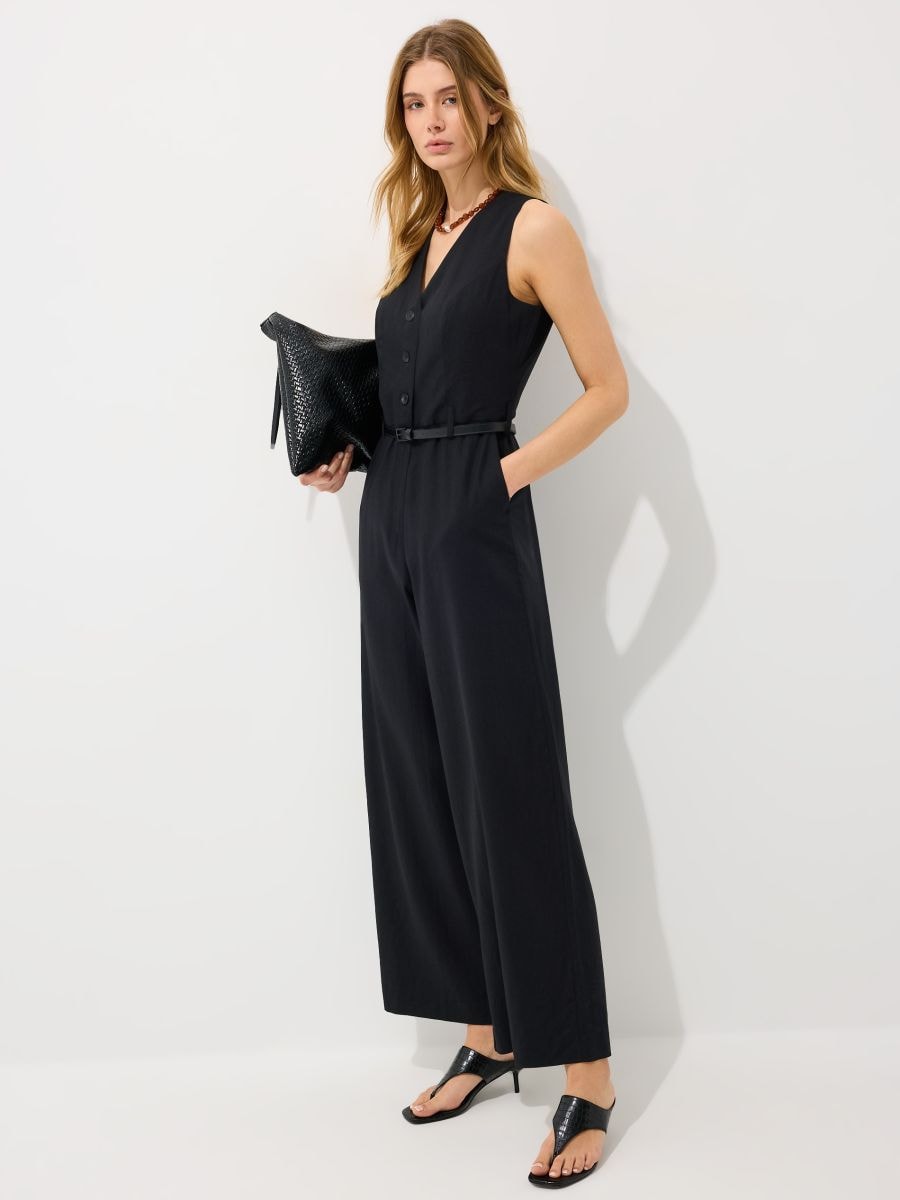 Kombinezon z wiskozy i lnu