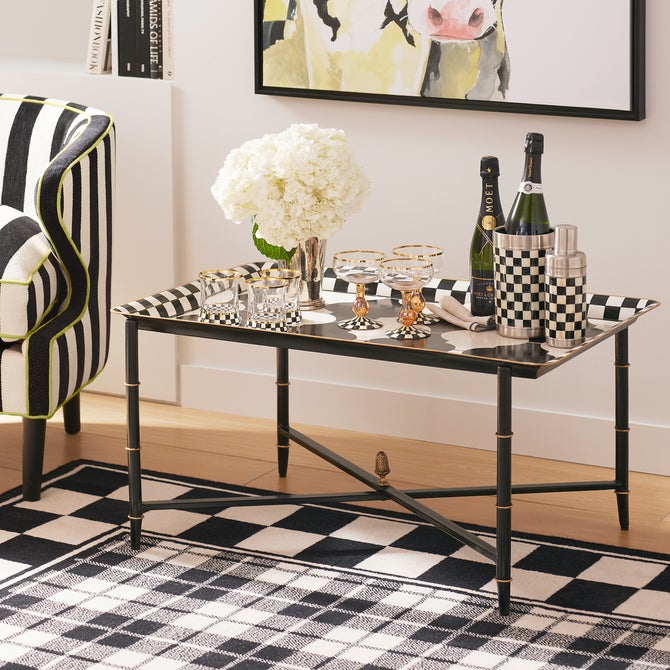 Courtly Check Tumbler Glass, Set of 2