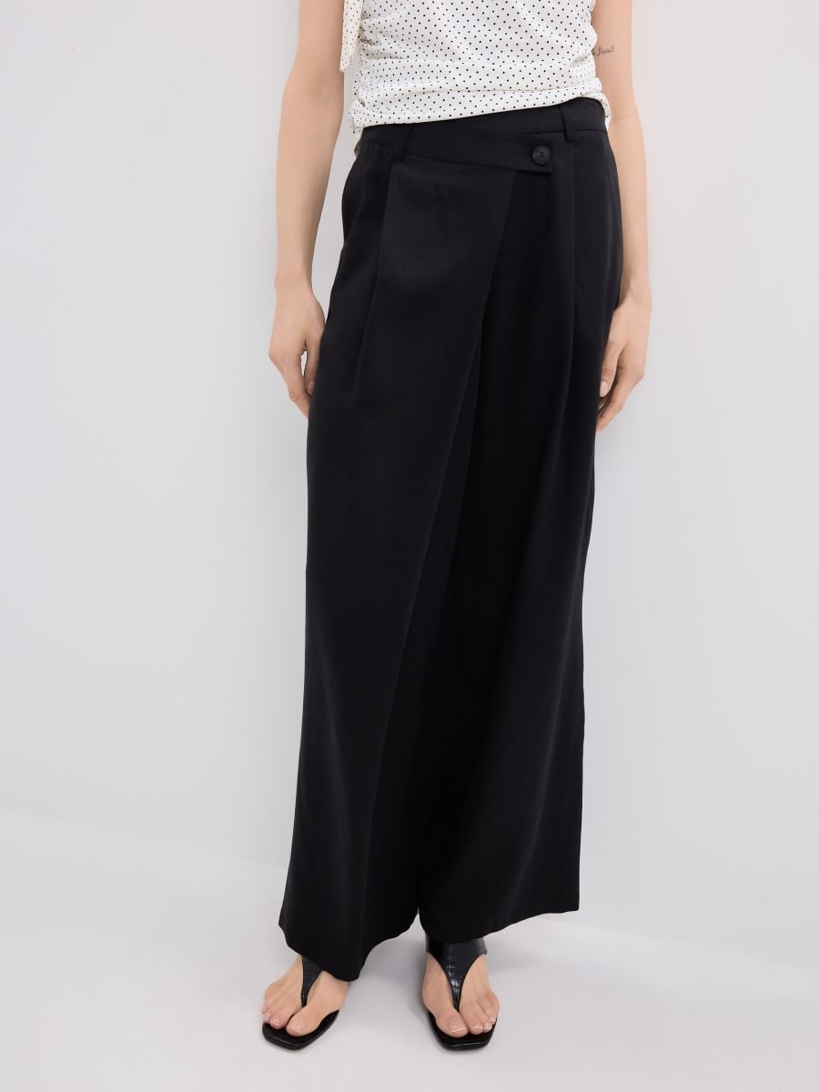 Spodnie z lyocellu i lnu