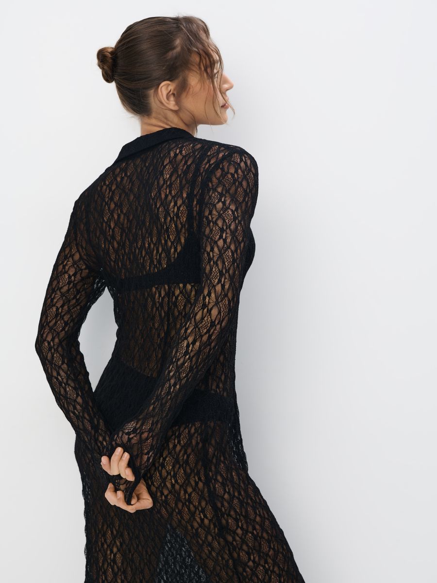 Koronkowa sukienka maxi