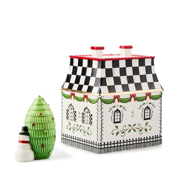 Holly Village Illuminated Ceramic Villa