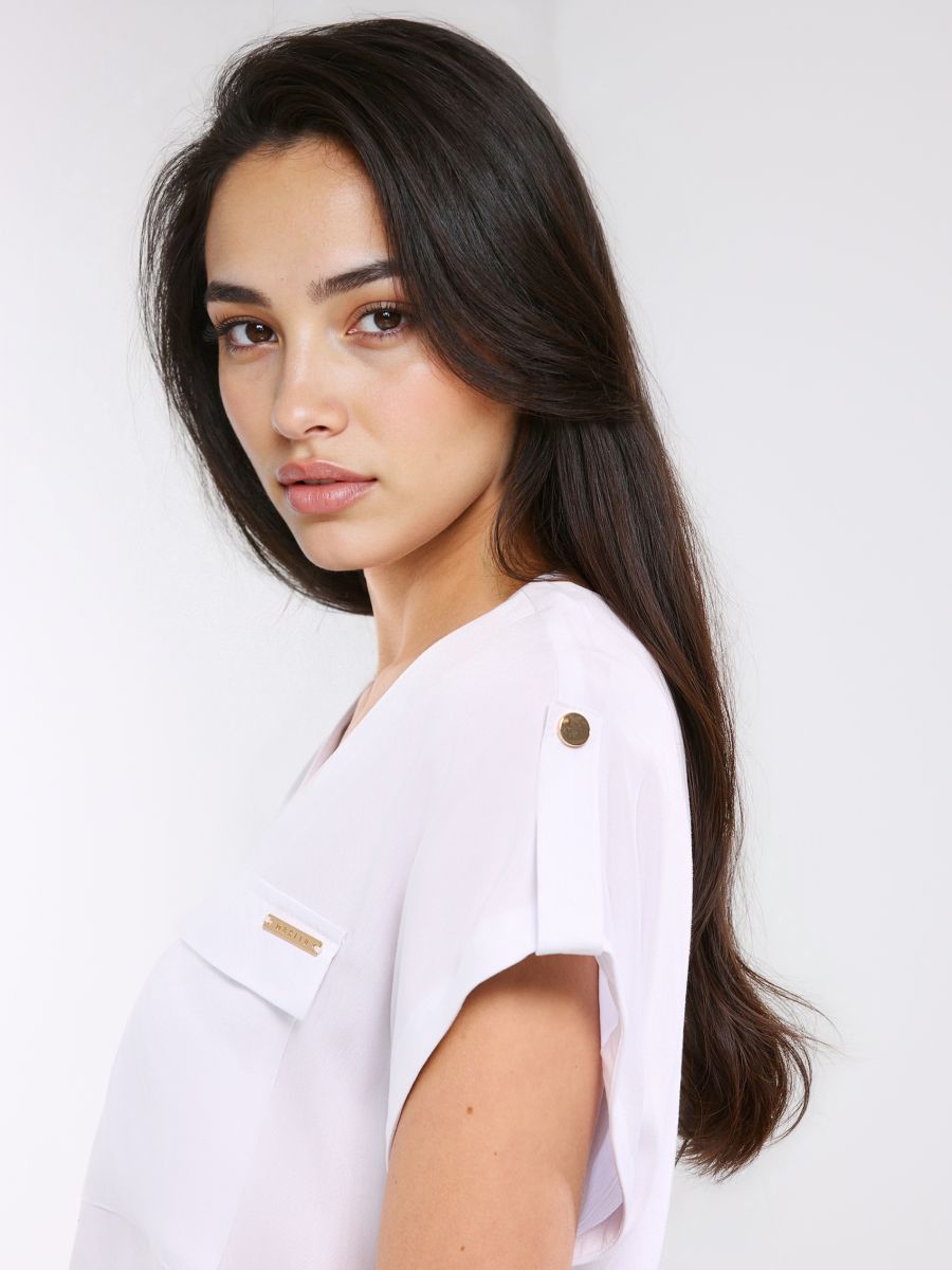 Bluzka z wiskozy w paski