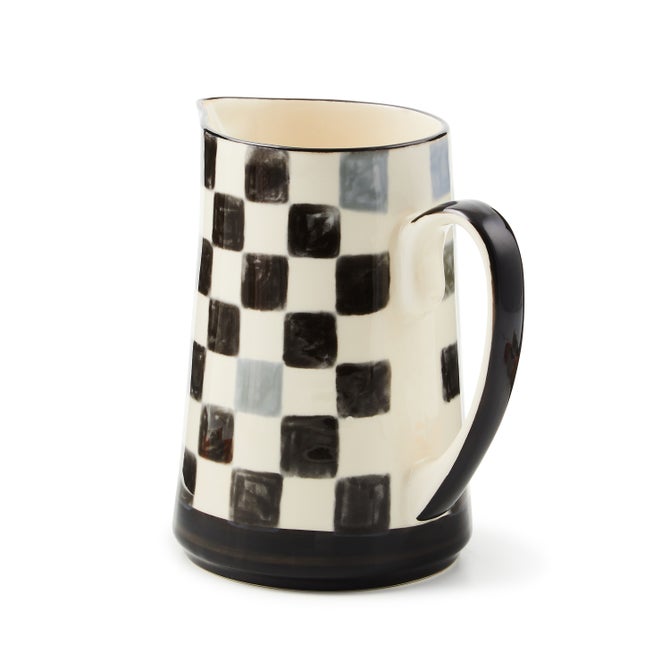 Black Check Pitcher