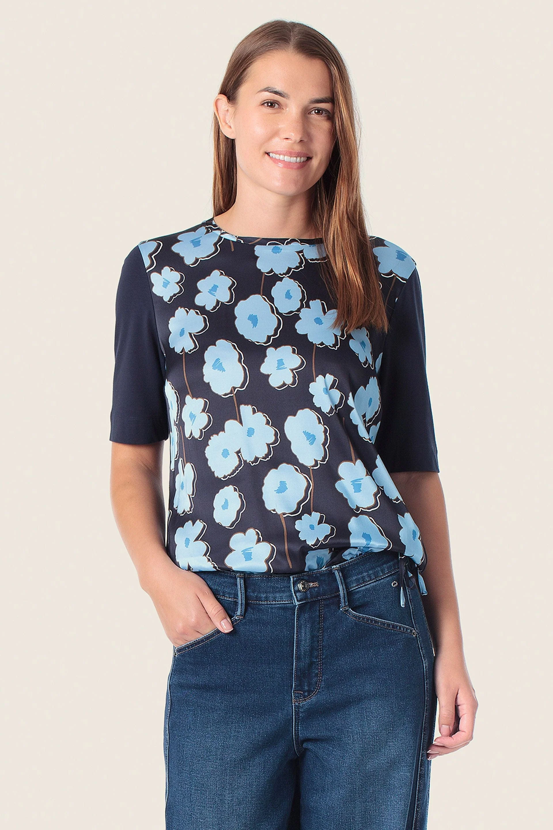 T-Shirt mit Blumenmuster