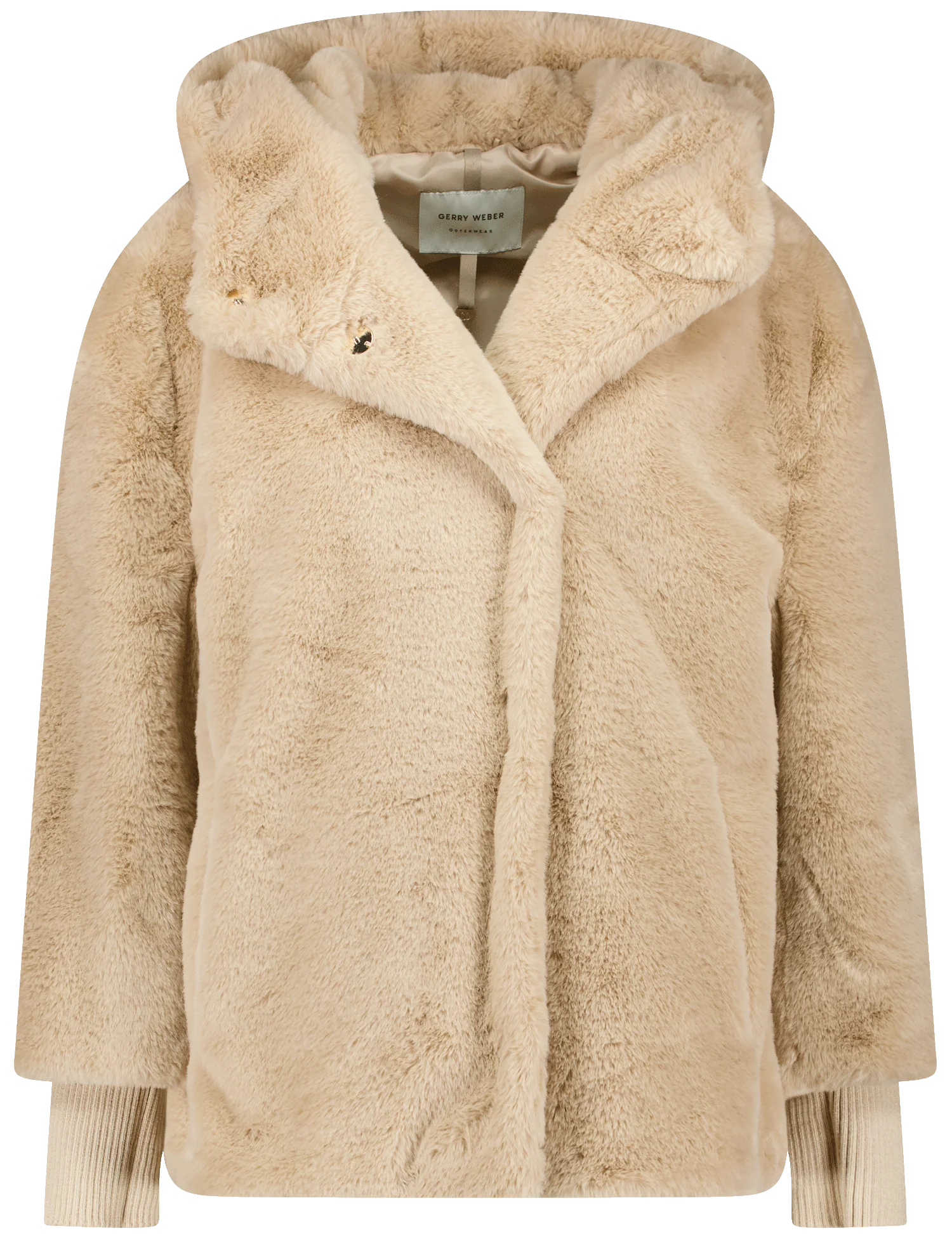 Damen Teddyjacke mit Kapuze
