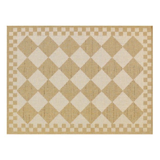 White Diamond 5' x 8' Indoor/Outdoor Rug