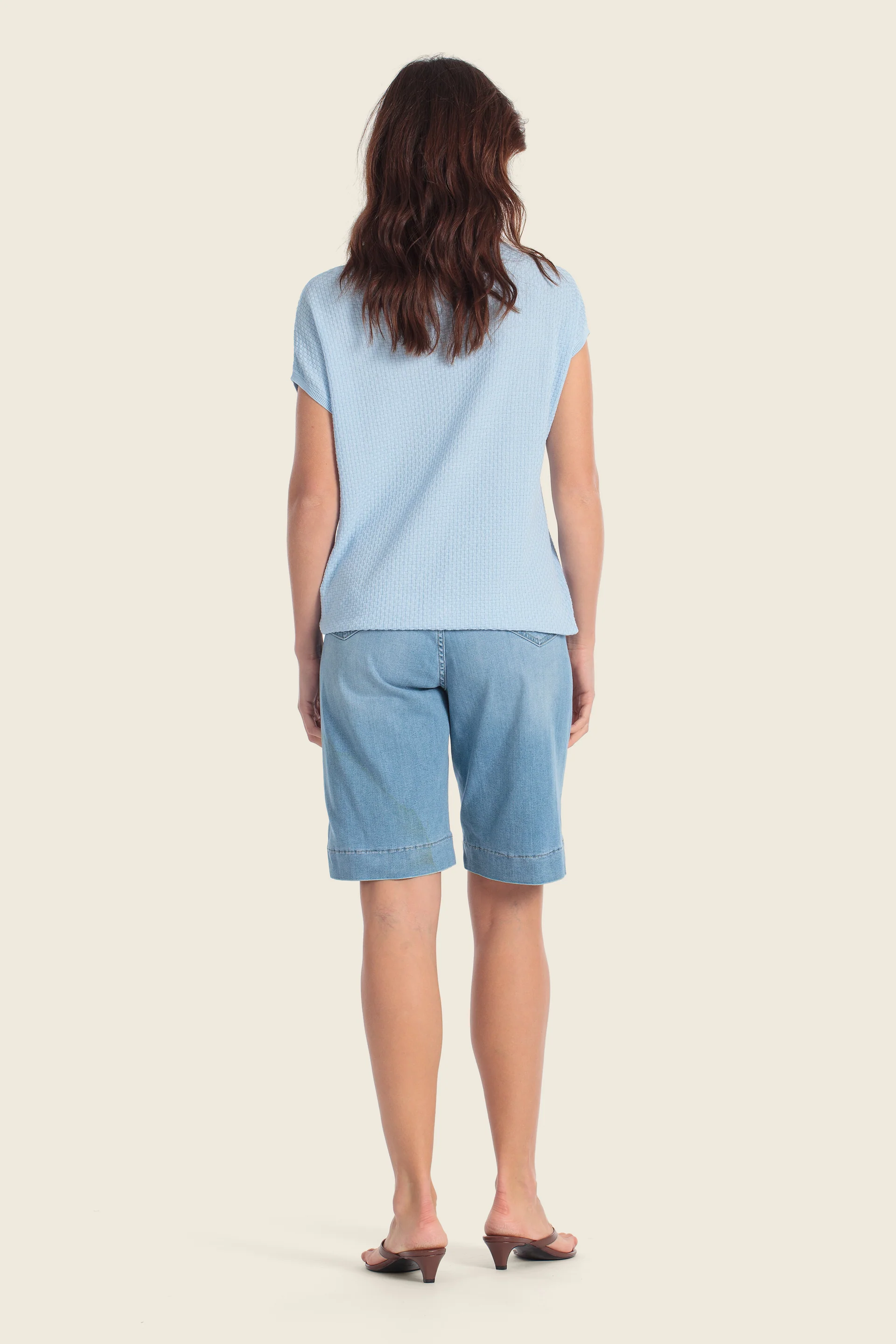 Jeansshorts mit weicher Oberfläche