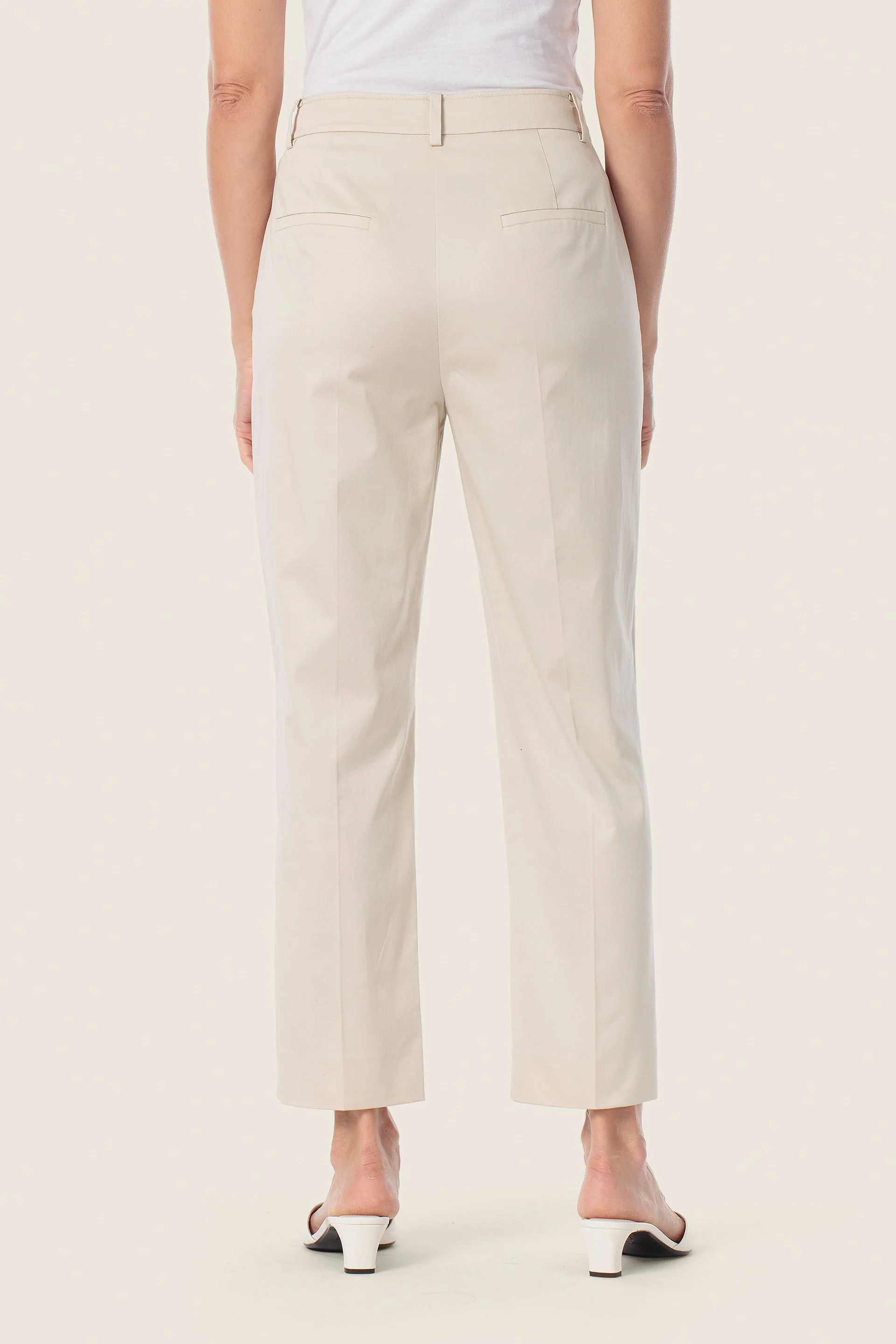 Schmale Chino Hose aus Baumwolle