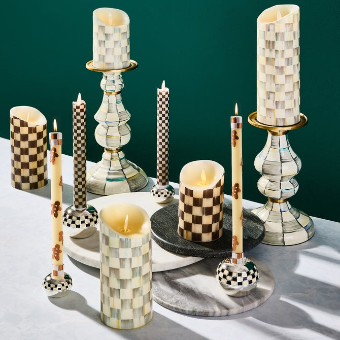 Gingerbread Dinner Candles, Set of 2