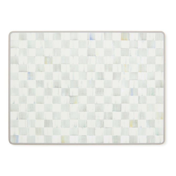 Sterling Check Cork Back Placemats, Set of 4