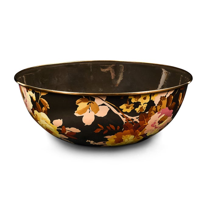 Wild Rose Brown Extra Large Everyday Bowl
