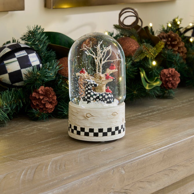 Farmhouse Deer Snow Globe