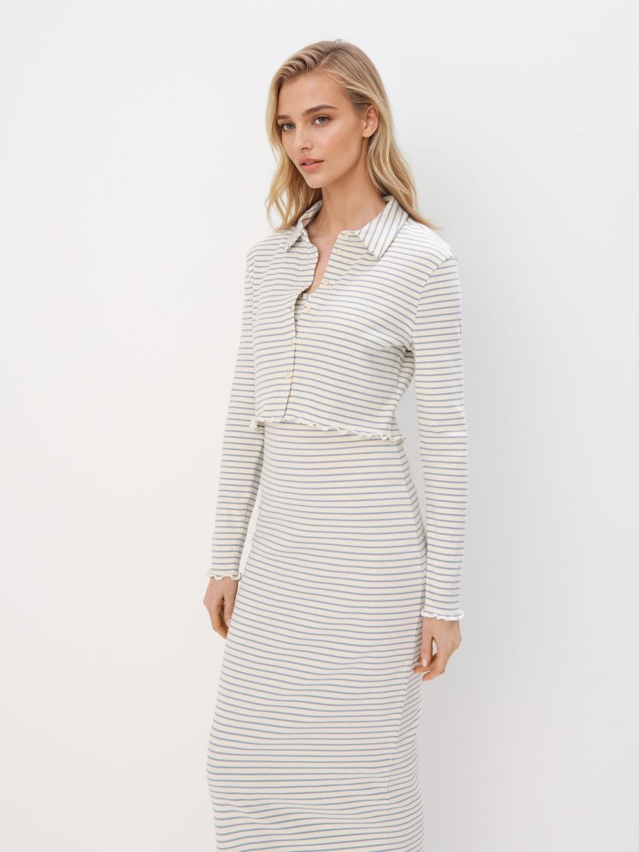 Sukienka midi z bluzką