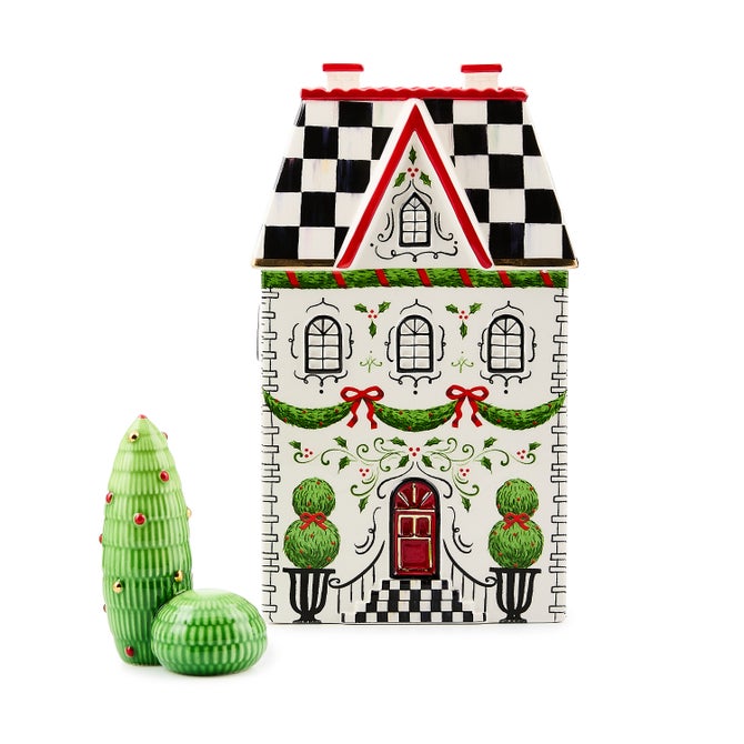 Holly Village Illuminated Ceramic Cottage