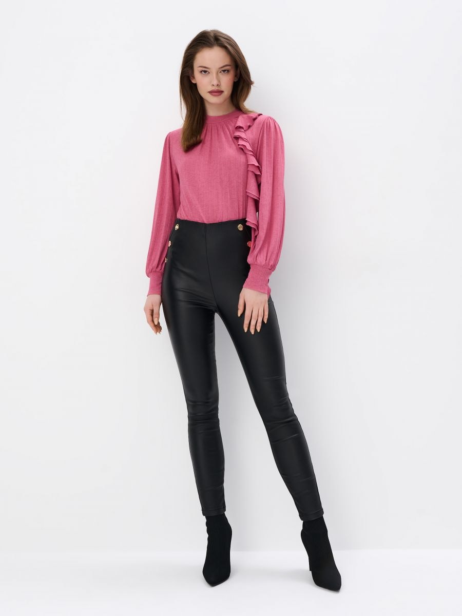 Dopasowane wzorzyste spodnie