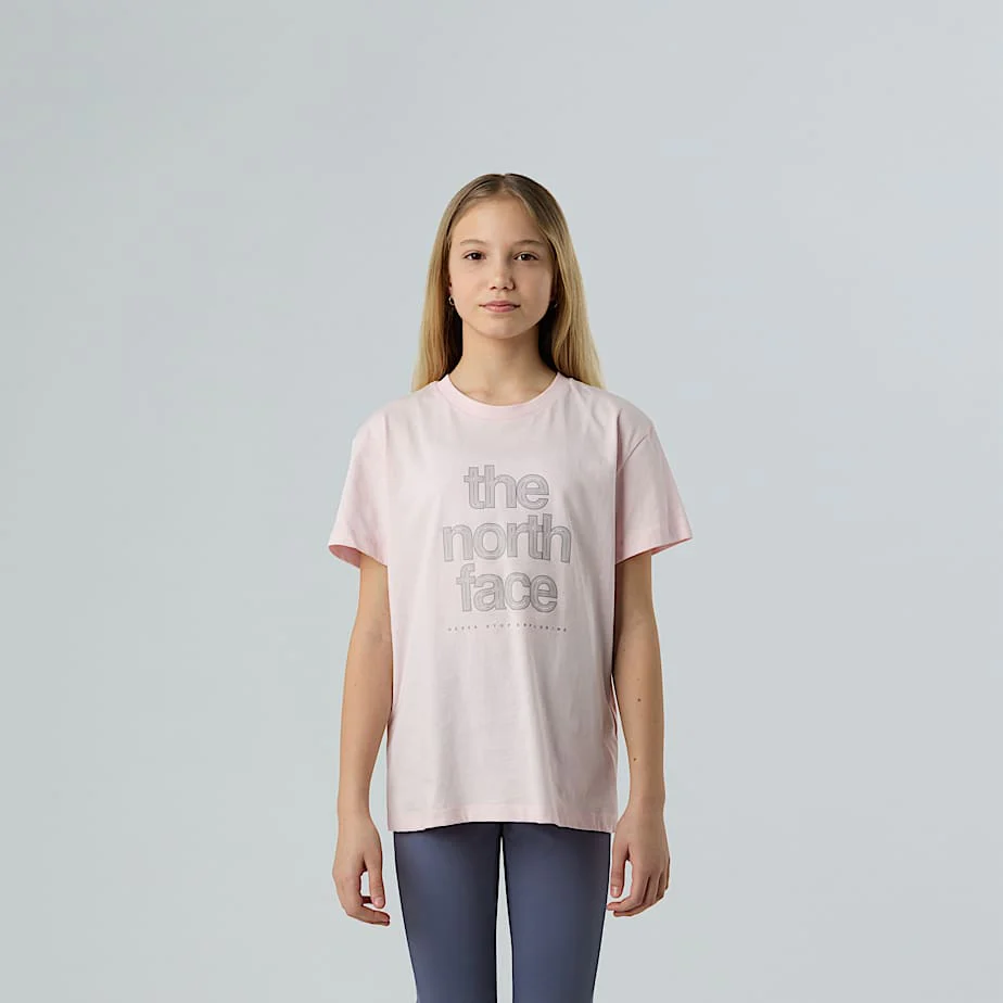 Girls' Reflective Logo Relaxed T-Shirt