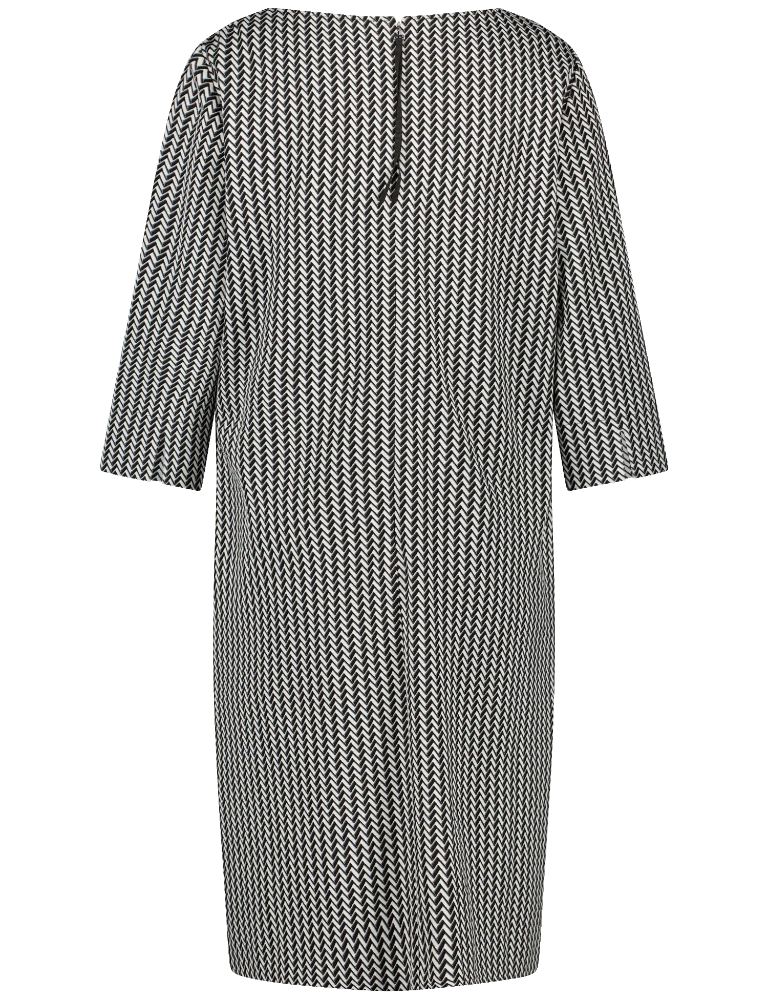 Damen Kleid mit kurzen Ärmeln aus Webstoff