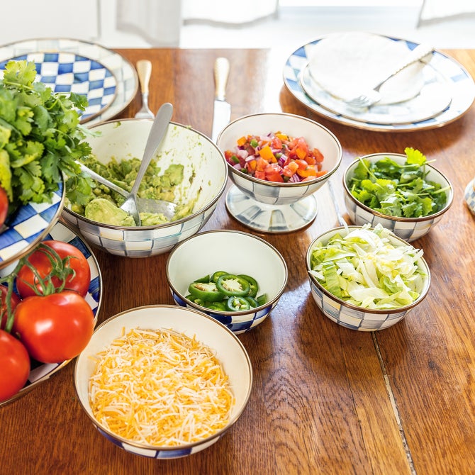 Sterling Check Medium Everyday Bowl