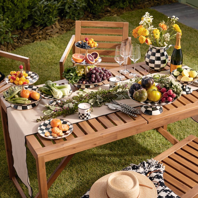 Courtly Check Salad/Dessert Plate