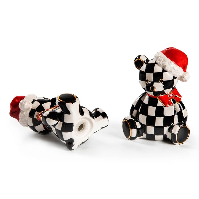 Courtly Santa Bear Salt & Pepper Set