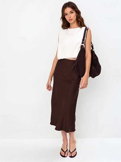 Gładka bluzka bez rękawów