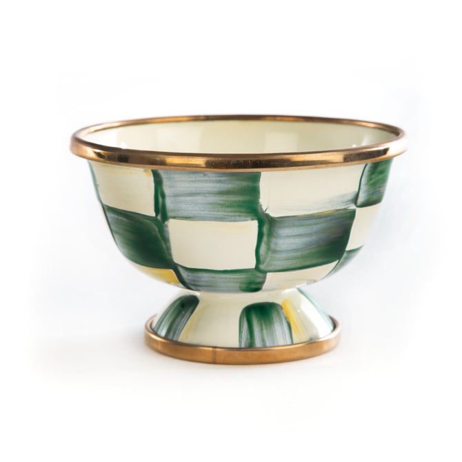 Emerald Check Little Sugar Bowl