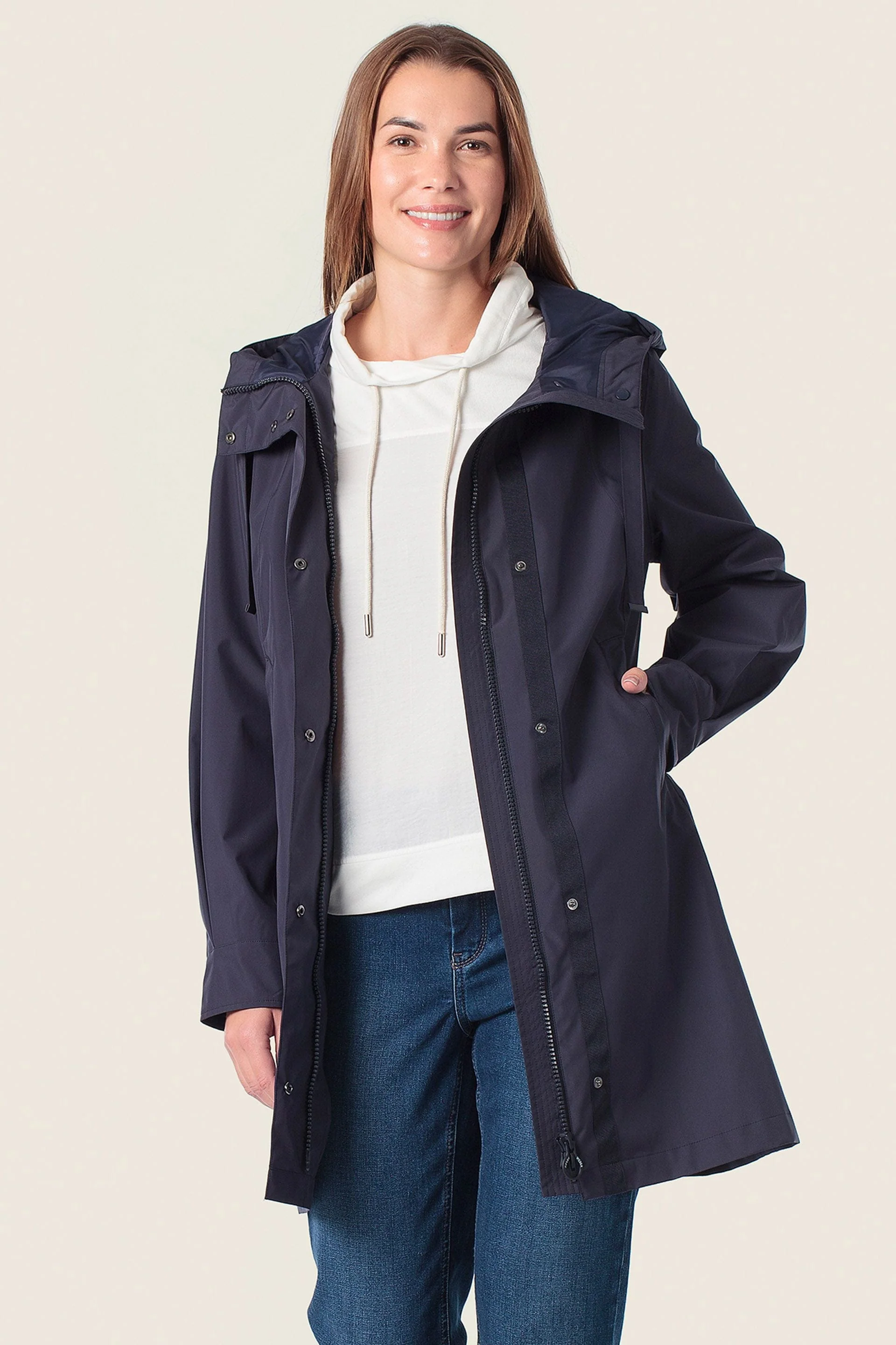 Langer Parka mit Kapuze