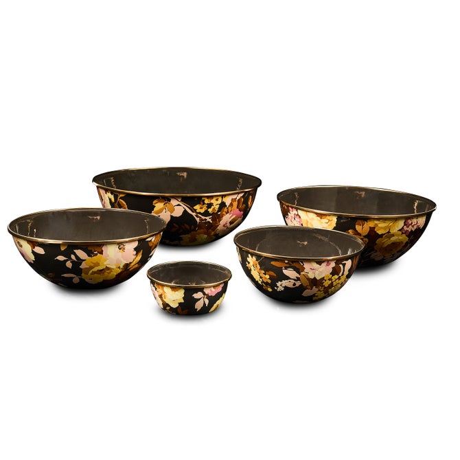 Wild Rose Brown Extra Large Everyday Bowl