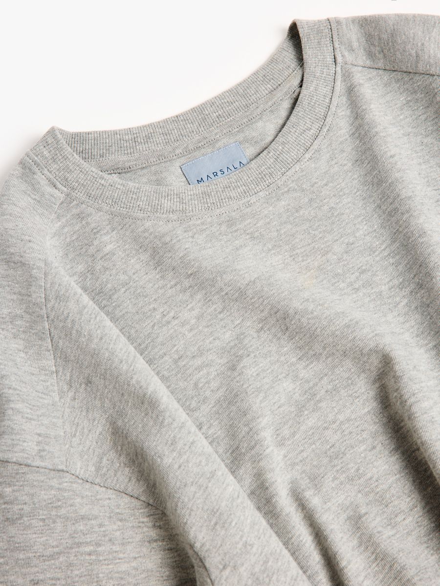 Sukienka maxi z bawełny i wiskozy