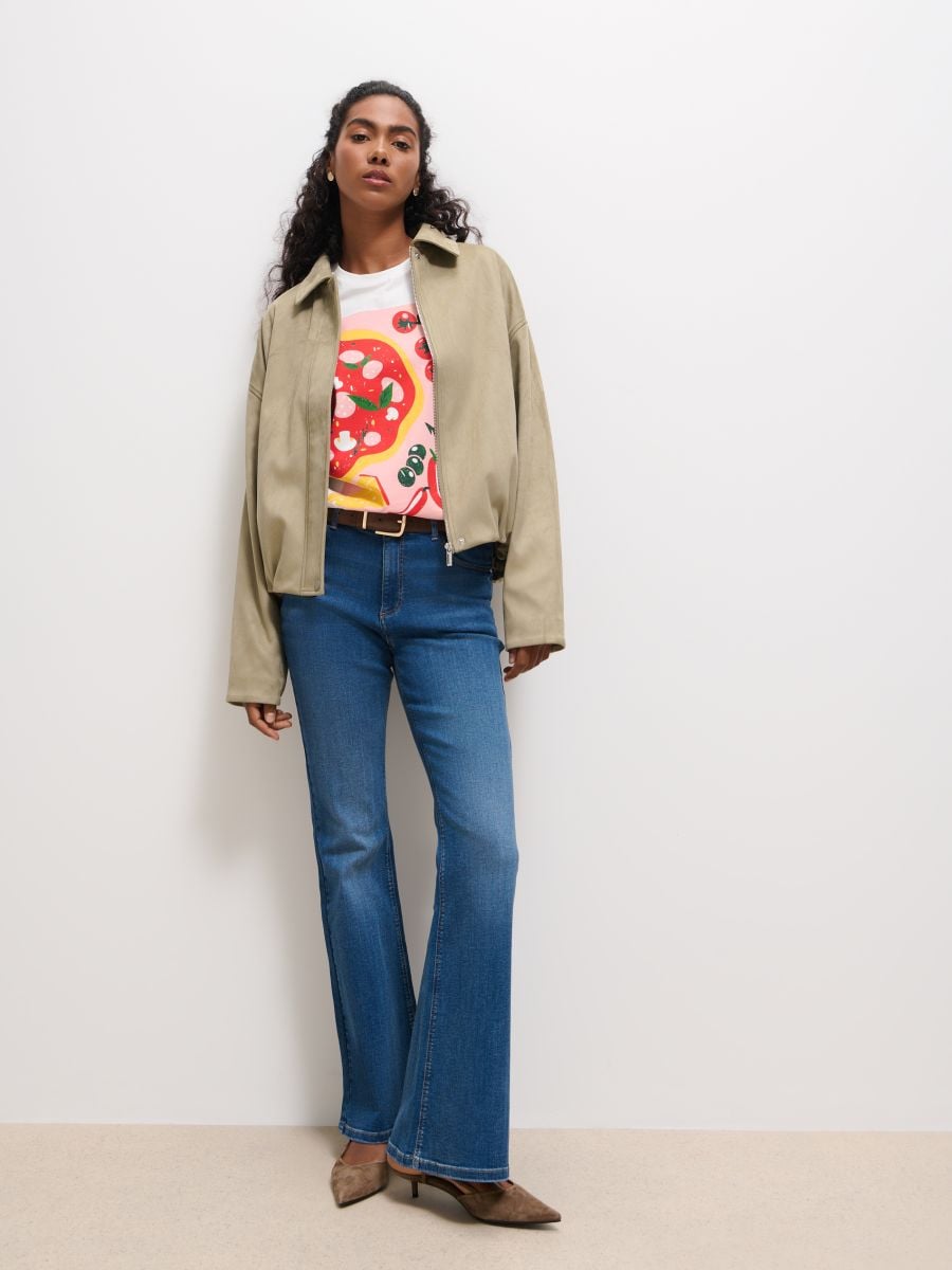 Bawełniany t-shirt z nadrukiem