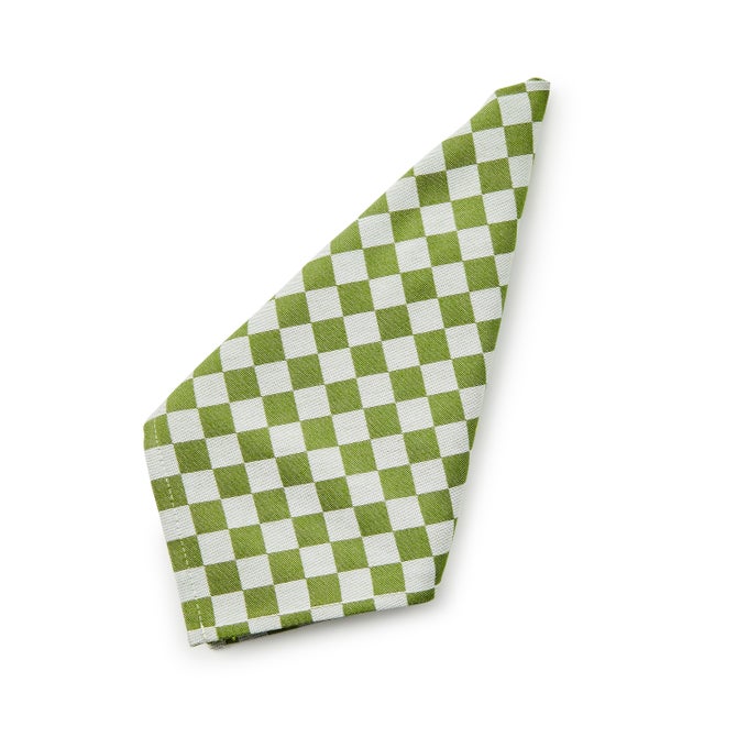 Green Check Napkin, Set of 4