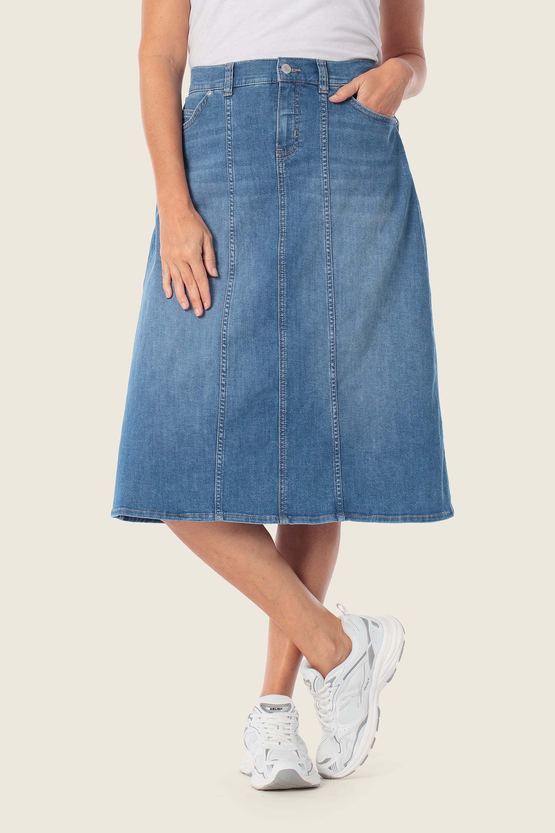 Jeansrock mit Stretchanteil