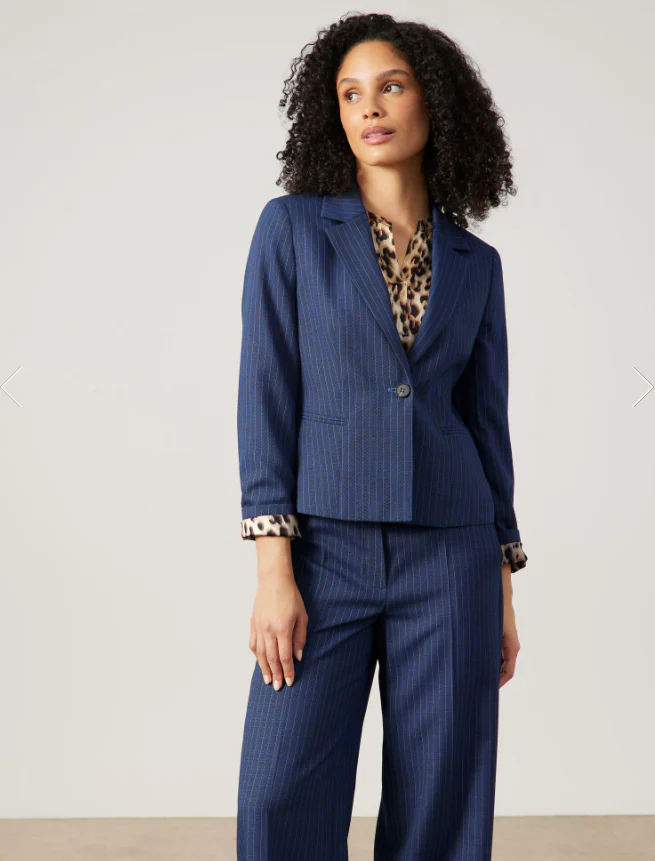 GERRY WEBERFitted Blazer with StripesBlue