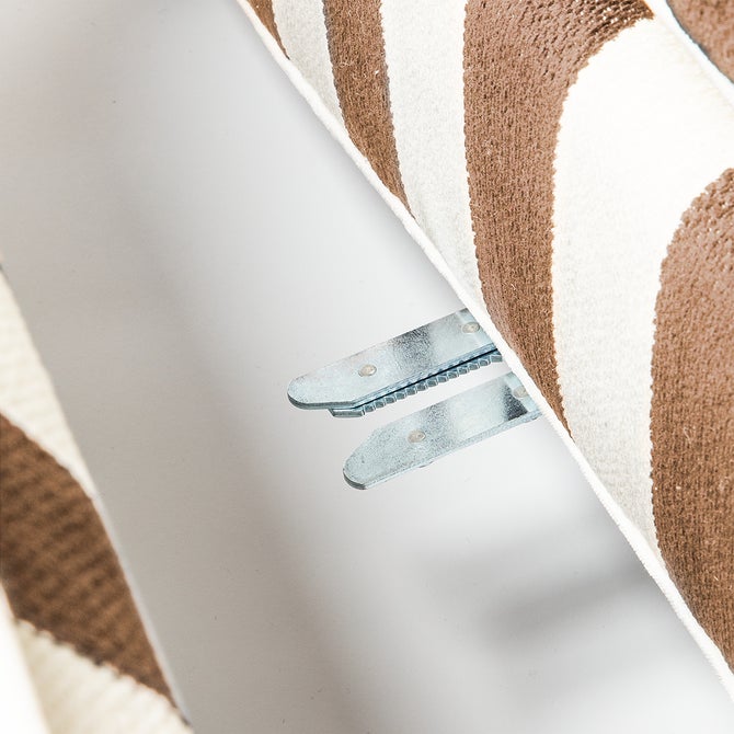 Marquee Brown Stripe 2-Piece Left Arm Chaise Sectional